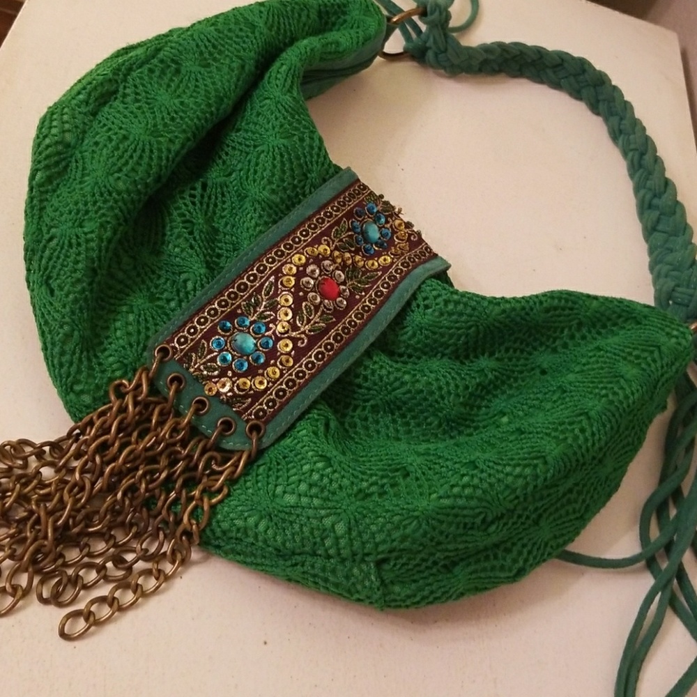 Green hobo bag